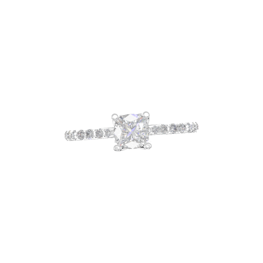 Tulip Solitaire Cathedral - Moissanite Engagement Rings