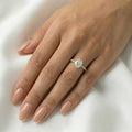 Elodie — Oval Full Pavé Diamond Engagement Ring