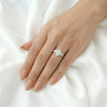 Willow — Oval Leaf Setting Diamond Engagement Ring