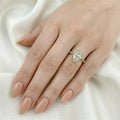 Anya — Pear Half Pavé Hidden Halo Diamond Engagement Ring