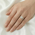 Phoebe — Princess Hidden Halo and Pavé Diamond Engagement Ring
