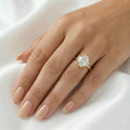 Daphne — Round Accent Stones Diamond Engagement Ring