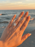 Avery — Emerald Hidden Halo Full Pavé Diamond Ring