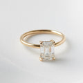 Avery — Emerald Hidden Halo Diamond Engagement Ring