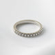Half Pavè Diamond Wedding Band - Moissanite Engagement Rings