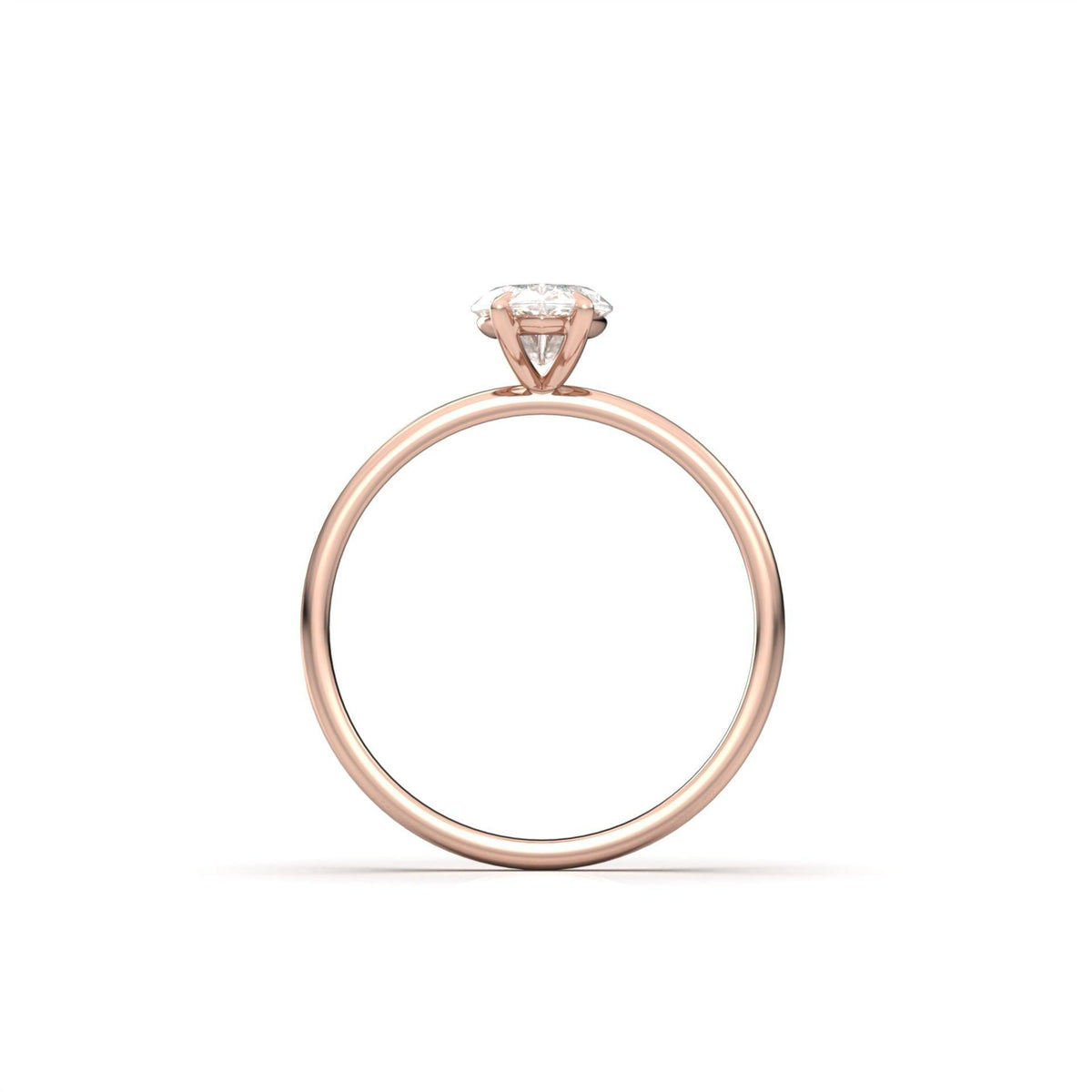 Marquise Solitaire Diamond Engagement Ring - Moissanite Engagement Rings