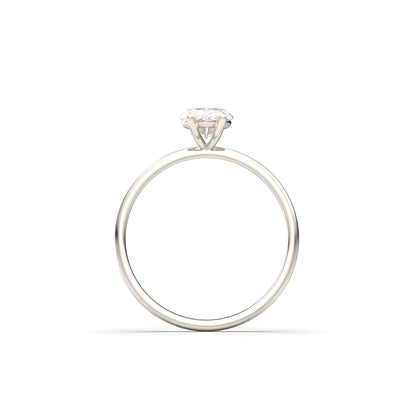 Marquise Solitaire Diamond Engagement Ring - Moissanite Engagement Rings