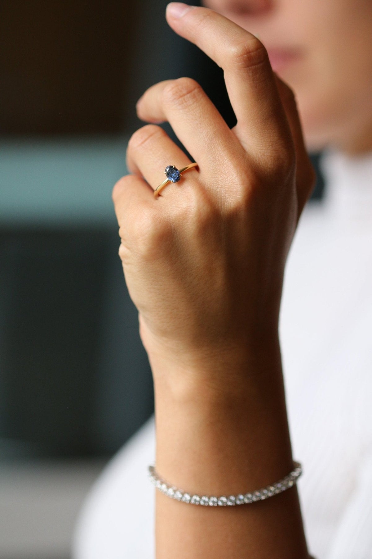 Diamond Bracelet Round Cut - Moissanite Engagement Rings
