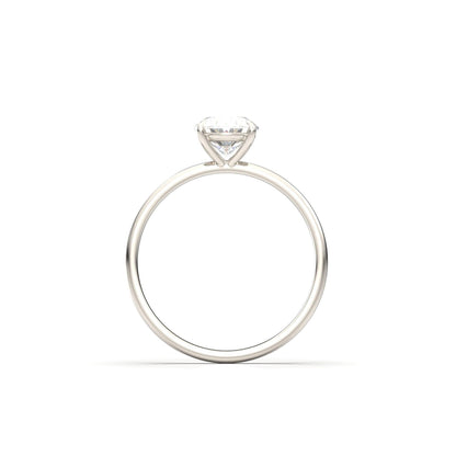 Oval Solitaire Diamond Engagement Ring - Moissanite Engagement Rings