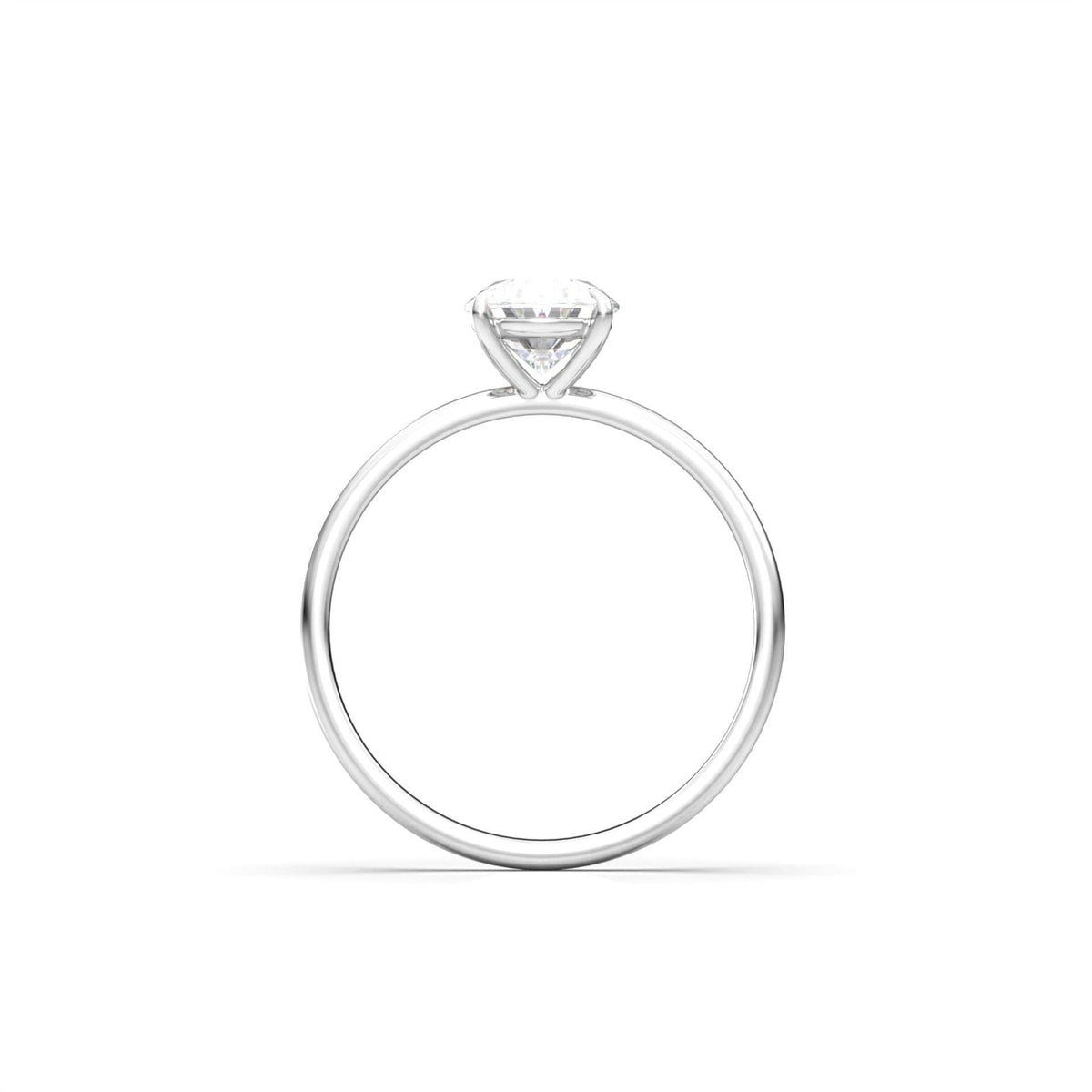 Oval Solitaire Diamond Engagement Ring - Moissanite Engagement Rings