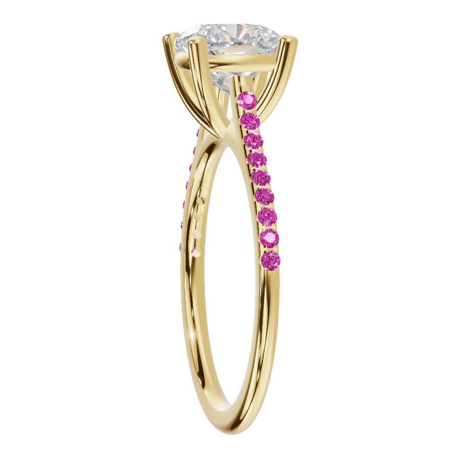 Cushion Cathedral - Moissanite Engagement Rings