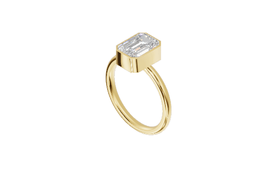 Bezel - Moissanite Engagement Rings