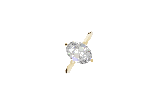 Hidden Halo Knife Edge - Moissanite Engagement Rings