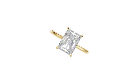 Solitaire Hidden Halo Cathedral - Moissanite Engagement Rings