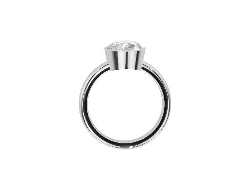 Bezel - Moissanite Engagement Rings