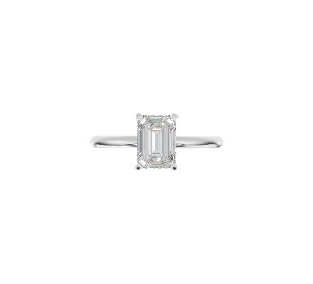 Hidden Halo Solitaire - Moissanite Engagement Rings