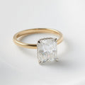 Astrid — Radiant Hidden Halo Diamond Engagement Ring