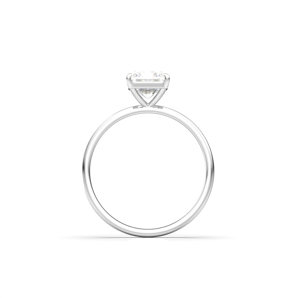 Radiant Solitaire Diamond Engagement Ring - Moissanite Engagement Rings