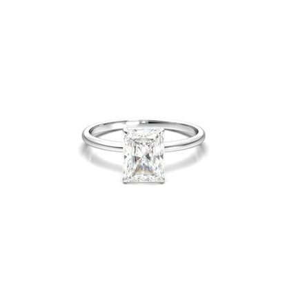 Radiant Solitaire Diamond Engagement Ring - Moissanite Engagement Rings