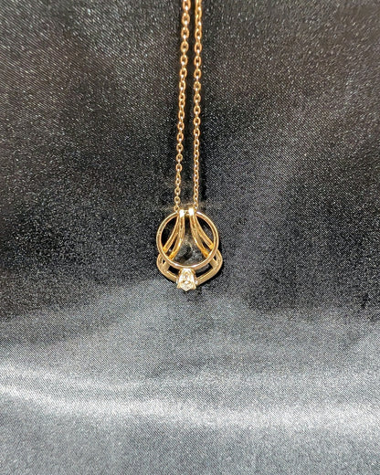 Ring Holder Necklace - Moissanite Engagement Rings