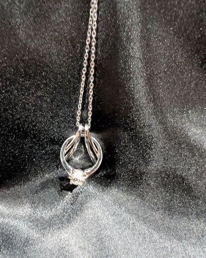 Ring Holder Necklace - Moissanite Engagement Rings
