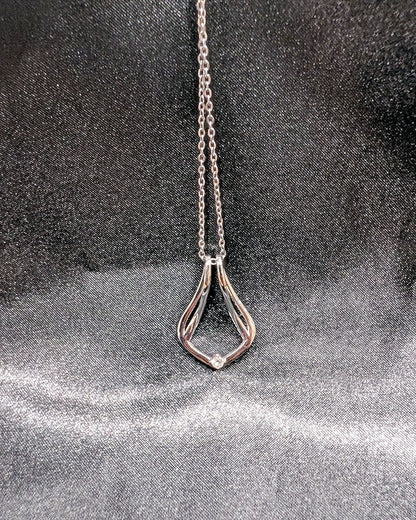 Ring Holder Necklace - Moissanite Engagement Rings